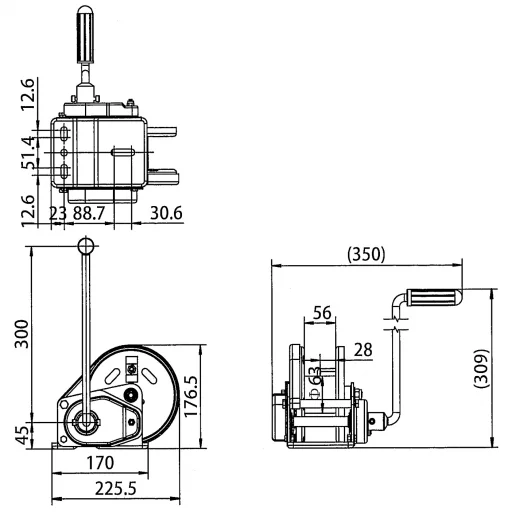 Rock Tilhengervinsj autobrems 1140 kg