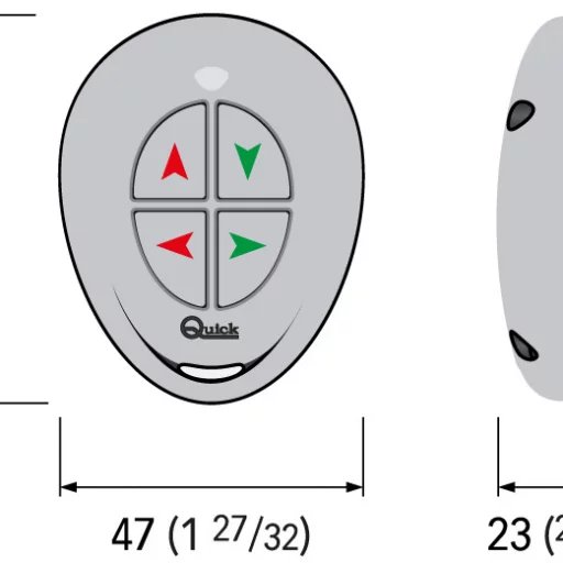 Quick RRC P04+ fjernkontroll til ankervinsj og baugpropell