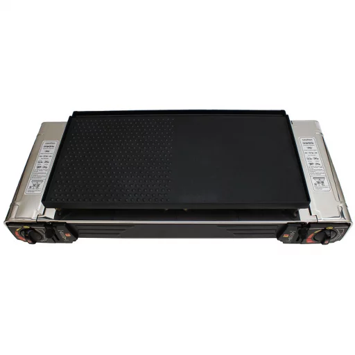 1852 Dobbelt kokeapparat grill/gass