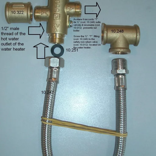 Sigmar Blandeventilsett til varmtvannsberedere