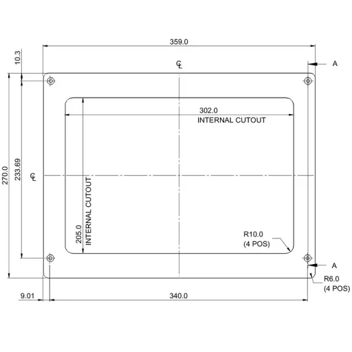 Raymarine adapterplate fra C120 og E120 til Axiom 12