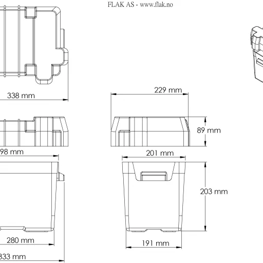Batterikasse standard