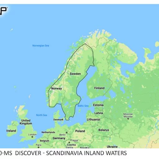 C-Map Discover Skandinavia Innsjøer