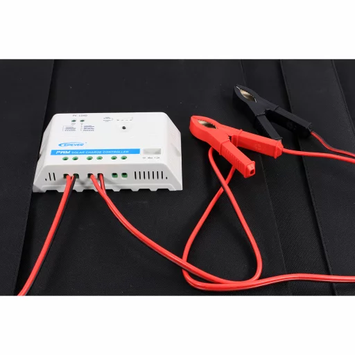 1852 Sammenleggbart solcellepanel m/regulator 100 W