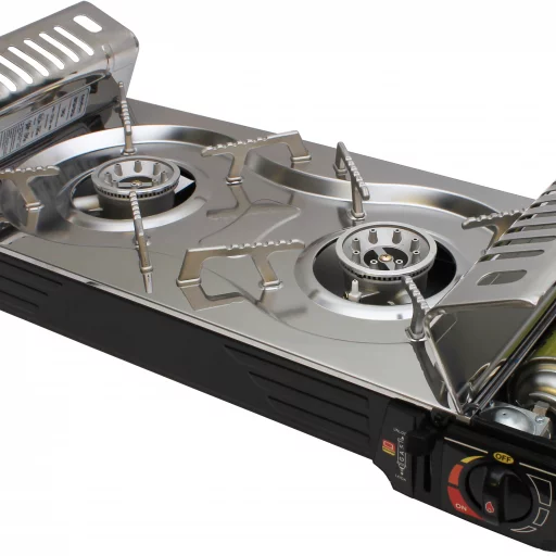 1852 Dobbelt kokeapparat grill/gass