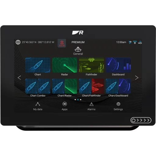 Raymarine Axiom+ 9 RV med ekkolodd, inkl. kart