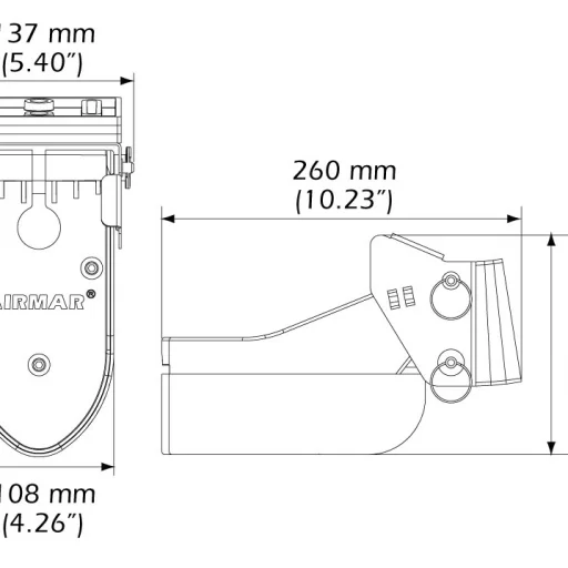 Airmar TM185M ekkoloddsvinger for hekk