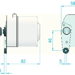 Roca W5 vindusviskermotor 12V