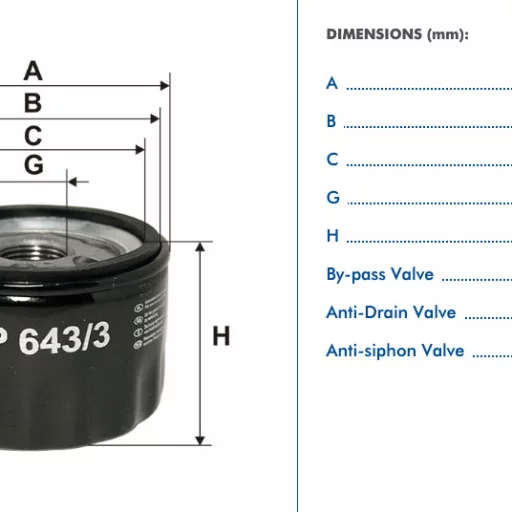 Filtron Oljefilter OP643/3
