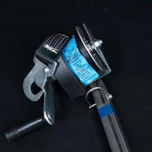 NorDav H Davit - Syrefast stål, sort