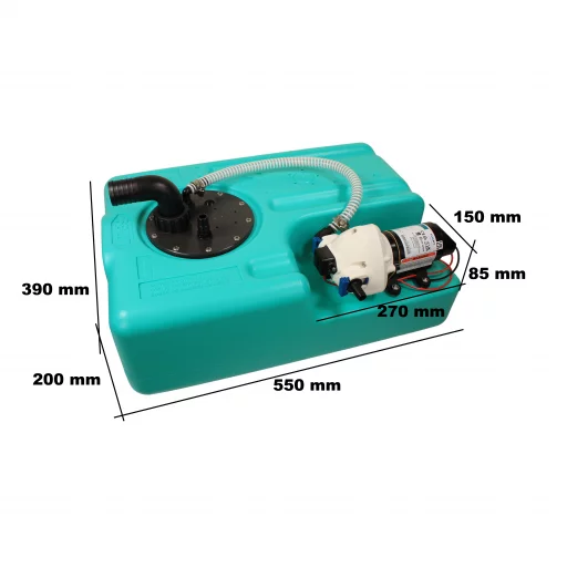 Vanntank 39 l m/12V trykkvannspumpe
