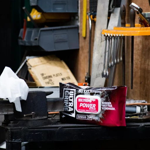 Ultragrime Power Scrub håndrensservietter