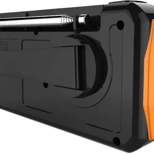 Nødradio DAB+/FM med sveiv og solcellepanel