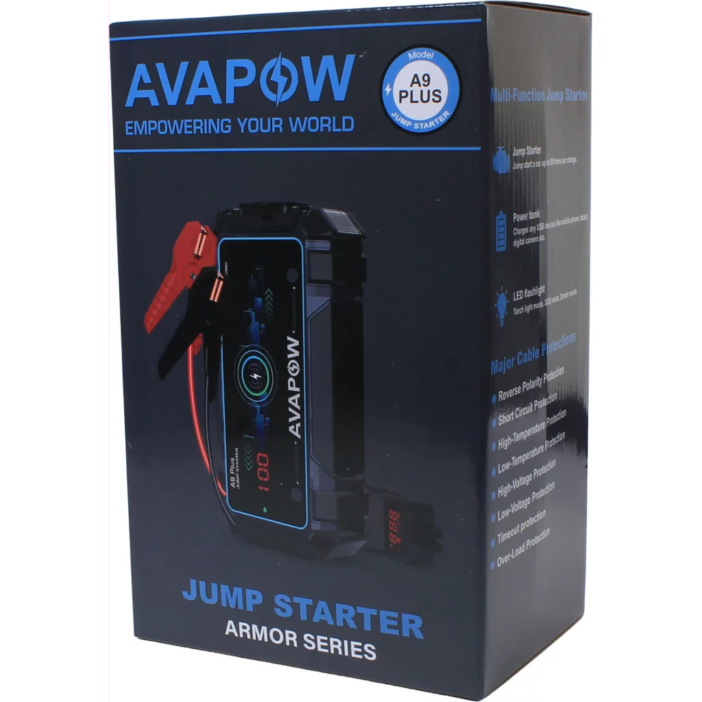 Avapow Jumpstarter A9 Plus 12V 2000 A 12000 mAh
