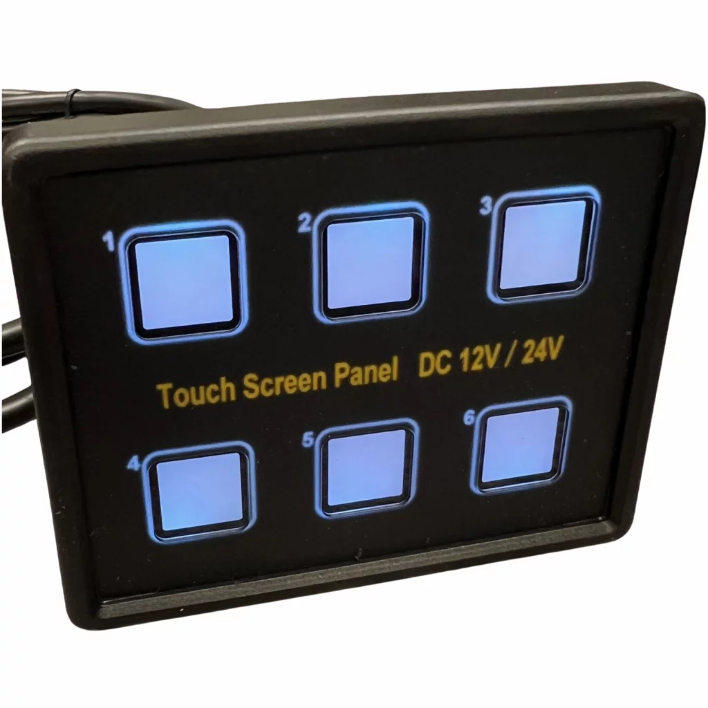 Bryterpanel - 6 touch brytere 12/24V