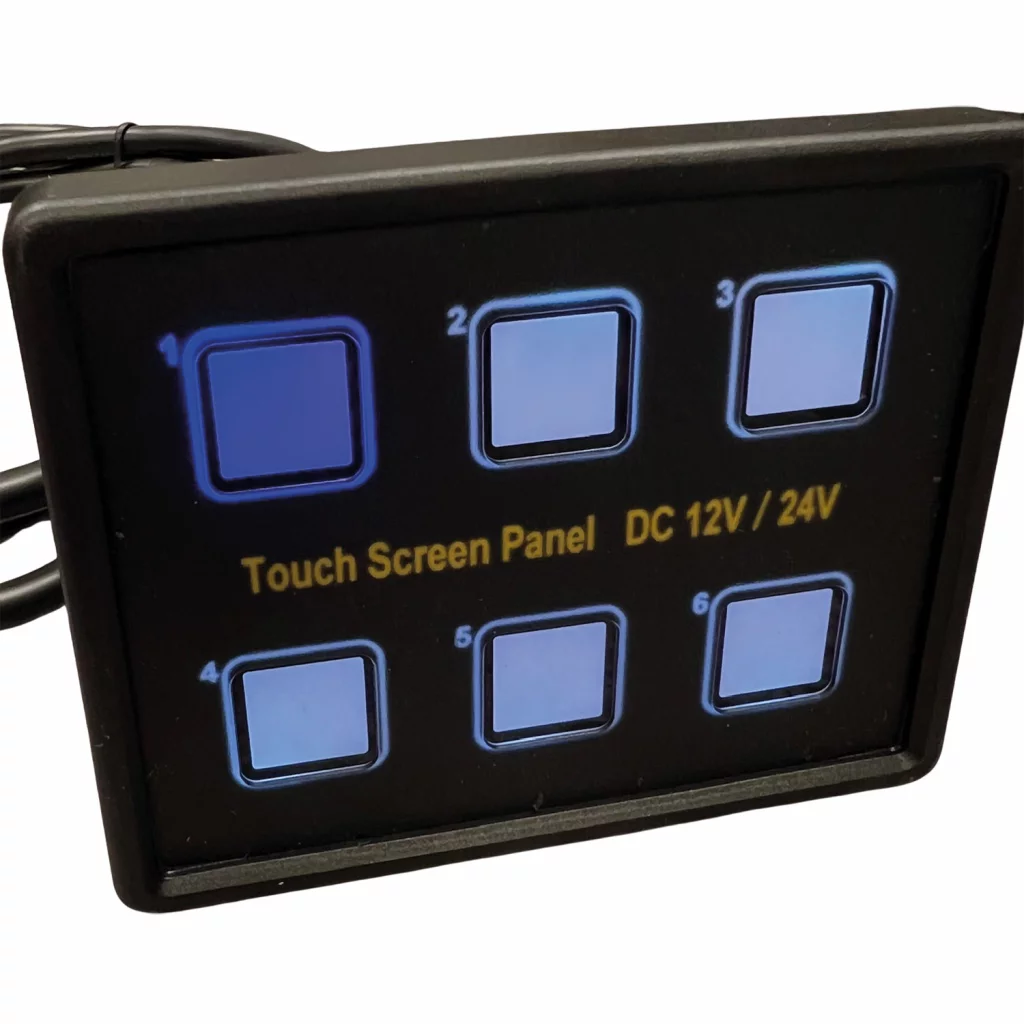 Bryterpanel - 6 touch brytere 12/24V