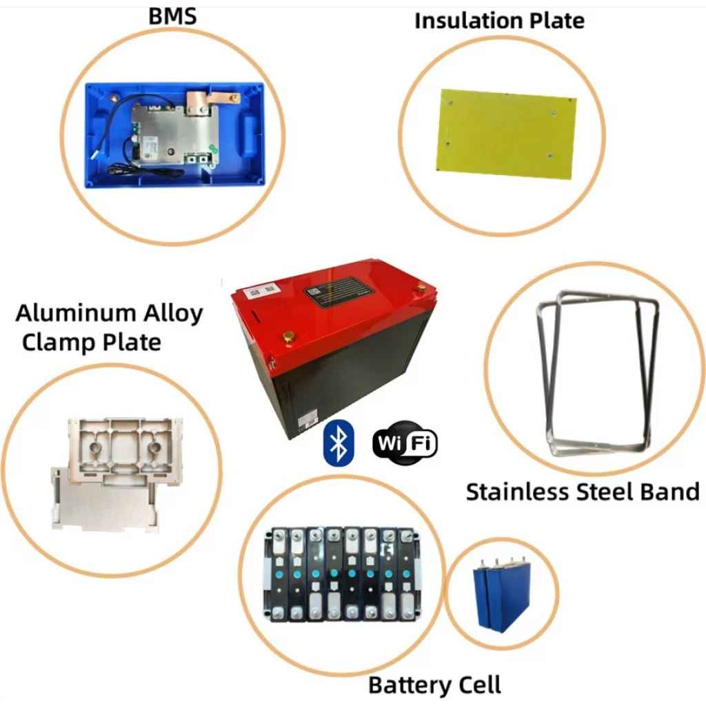Lithium 12V 320Ah (LiFeP04) BMS 200A
