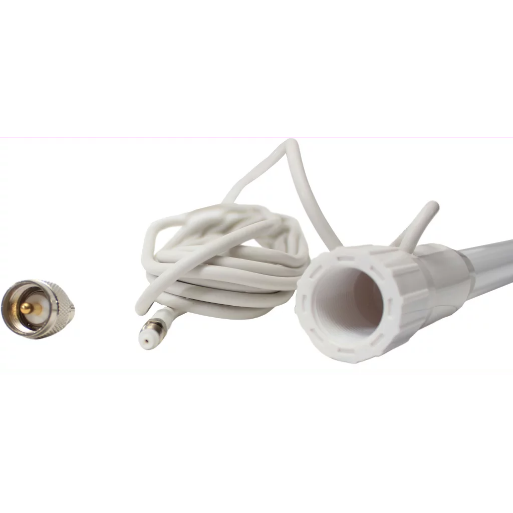 1852 VHF antenne motorbåt hvit