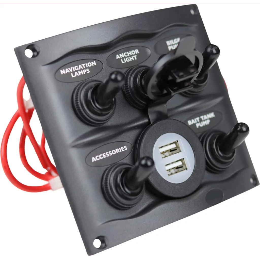 BEP Bryterpanel 5 brytere + USB