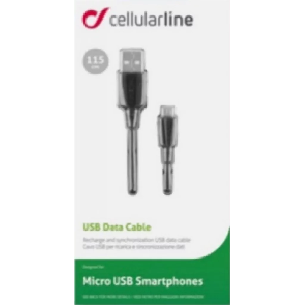 Cellularline USB-A til Micro USB kabel 1,2 m