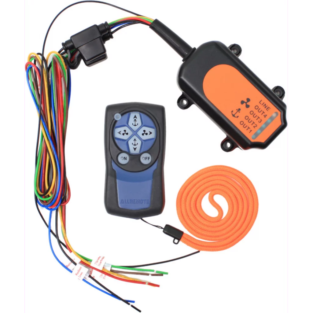 Fjernkontroll til ankervinsj og baugpropell