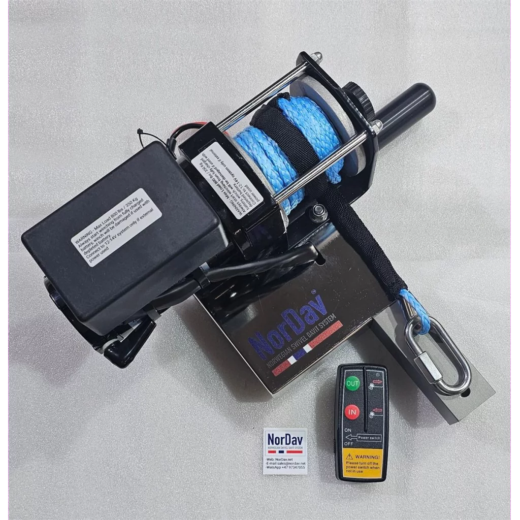 907 Vinsj 12V inkludert batteri