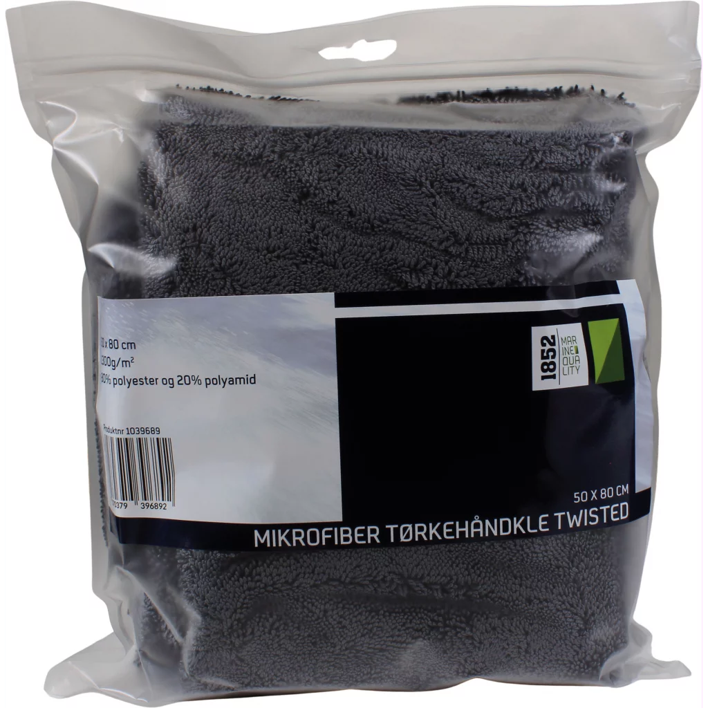 1852 Mikrofiber Tørkehåndkle Twisted