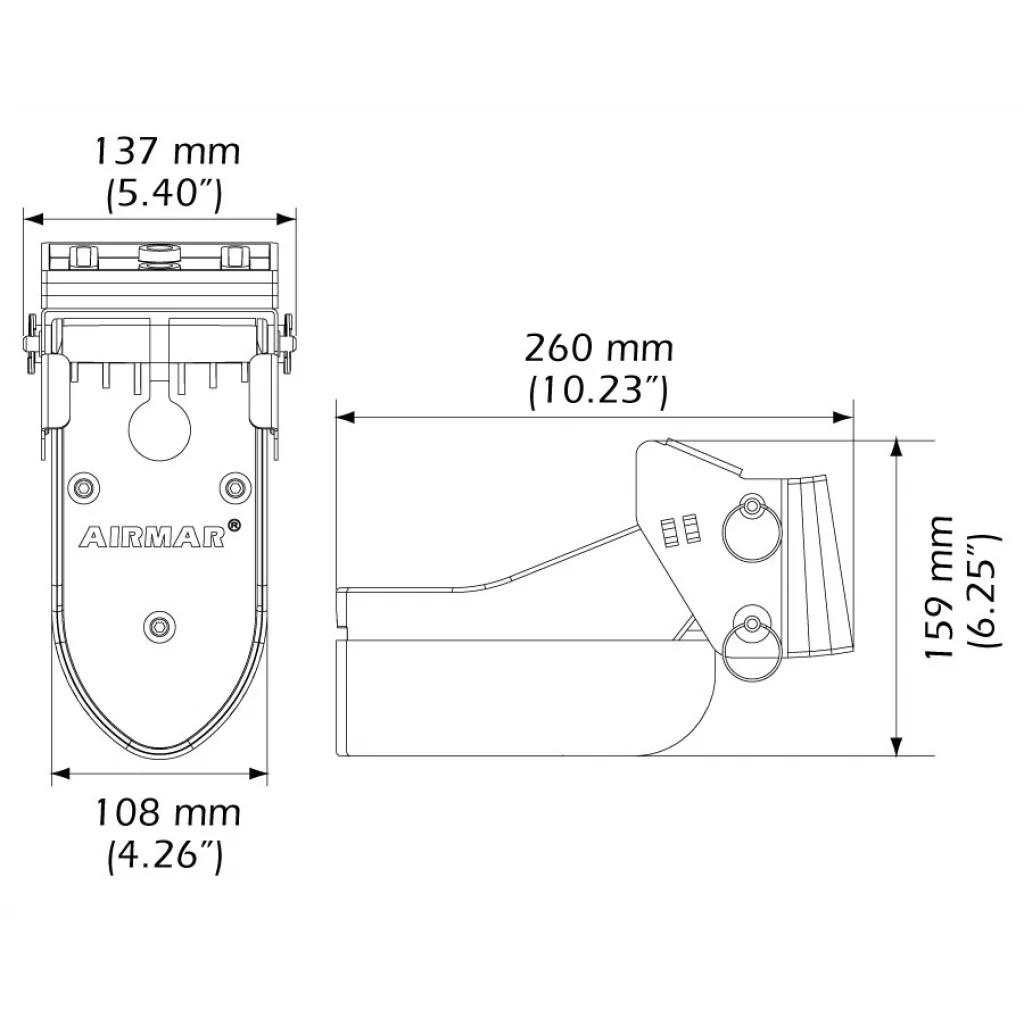 Airmar TM185M ekkoloddsvinger for hekk