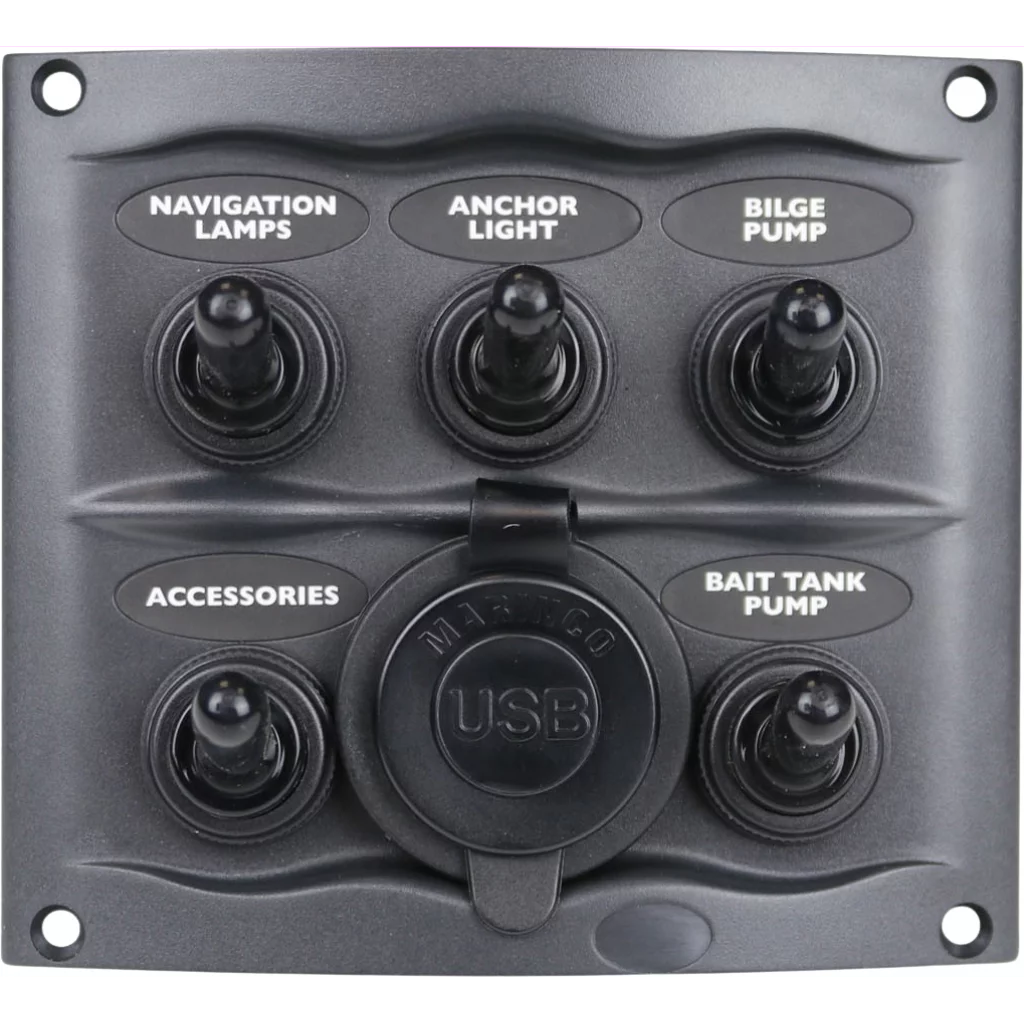 BEP Bryterpanel 5 brytere + USB