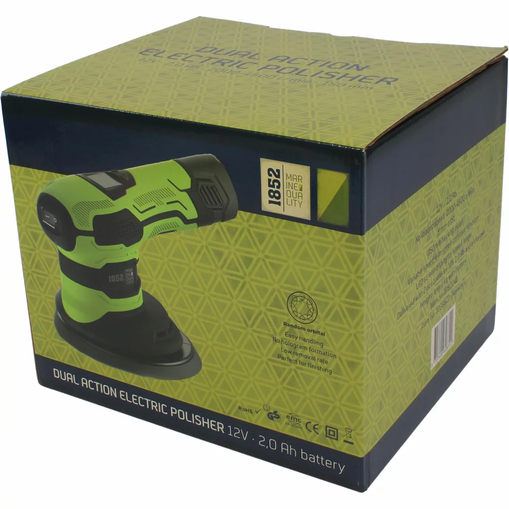 1852 Batteridrevet poleringsmaskin 12V m/2 batterier