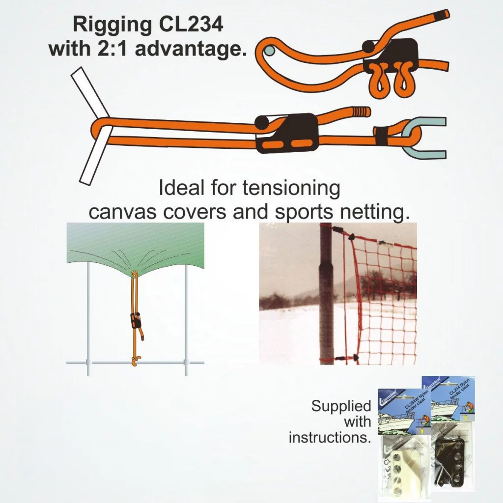 Clamcleat 234 Fender Cleat 6-12 mm