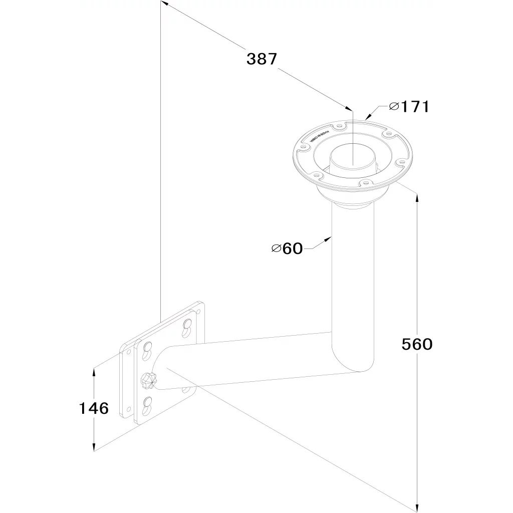 Ekstra veggfeste til TB56