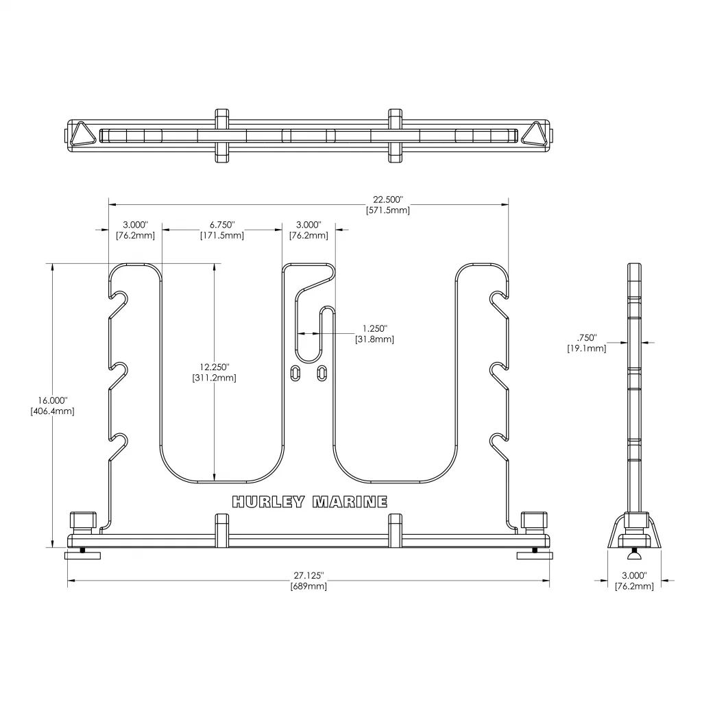 Hurley SUP Rack for 2 SUP-brett