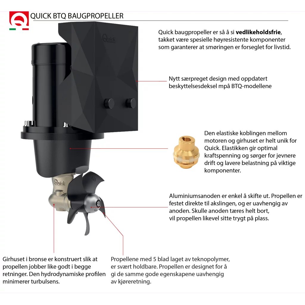 Quick BTQ 125-30 12V baugpropellsett
