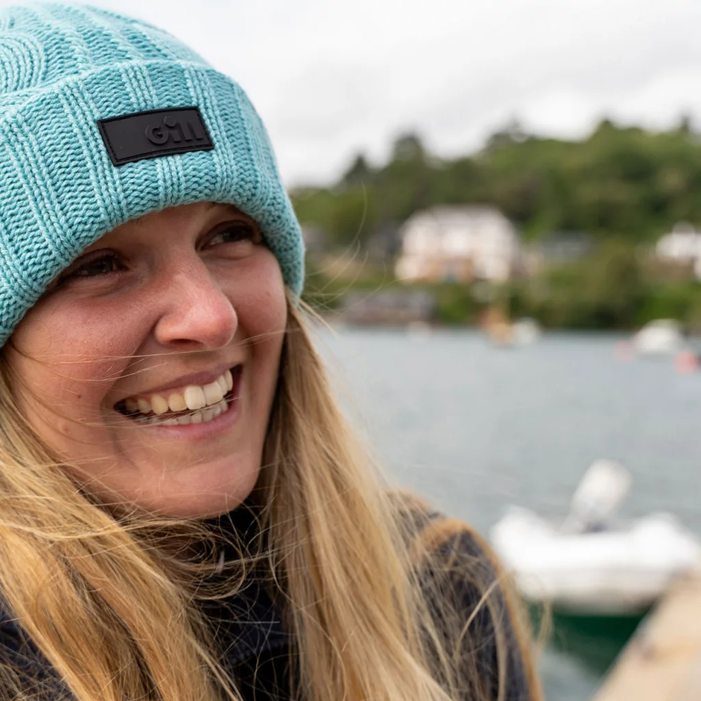 Gill Cable Knit Beanie lue blue one size