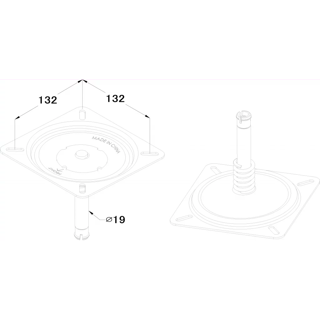 Båtsete komplett med hurtigfeste
