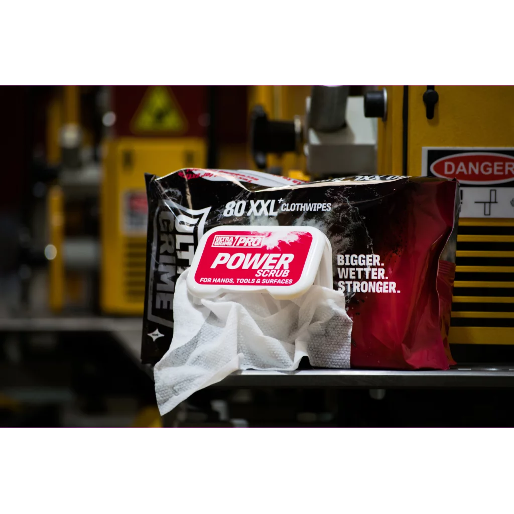 Ultragrime Power Scrub håndrensservietter