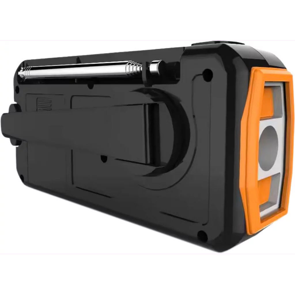 Nødradio DAB+/FM med sveiv og solcellepanel