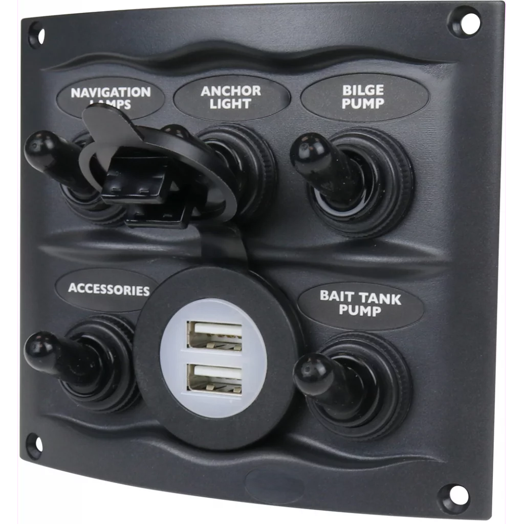 BEP Bryterpanel 5 brytere + USB