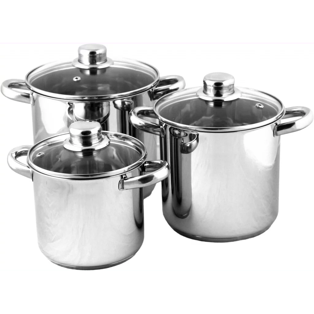 Grytesett 3 stk, gass/induksjon