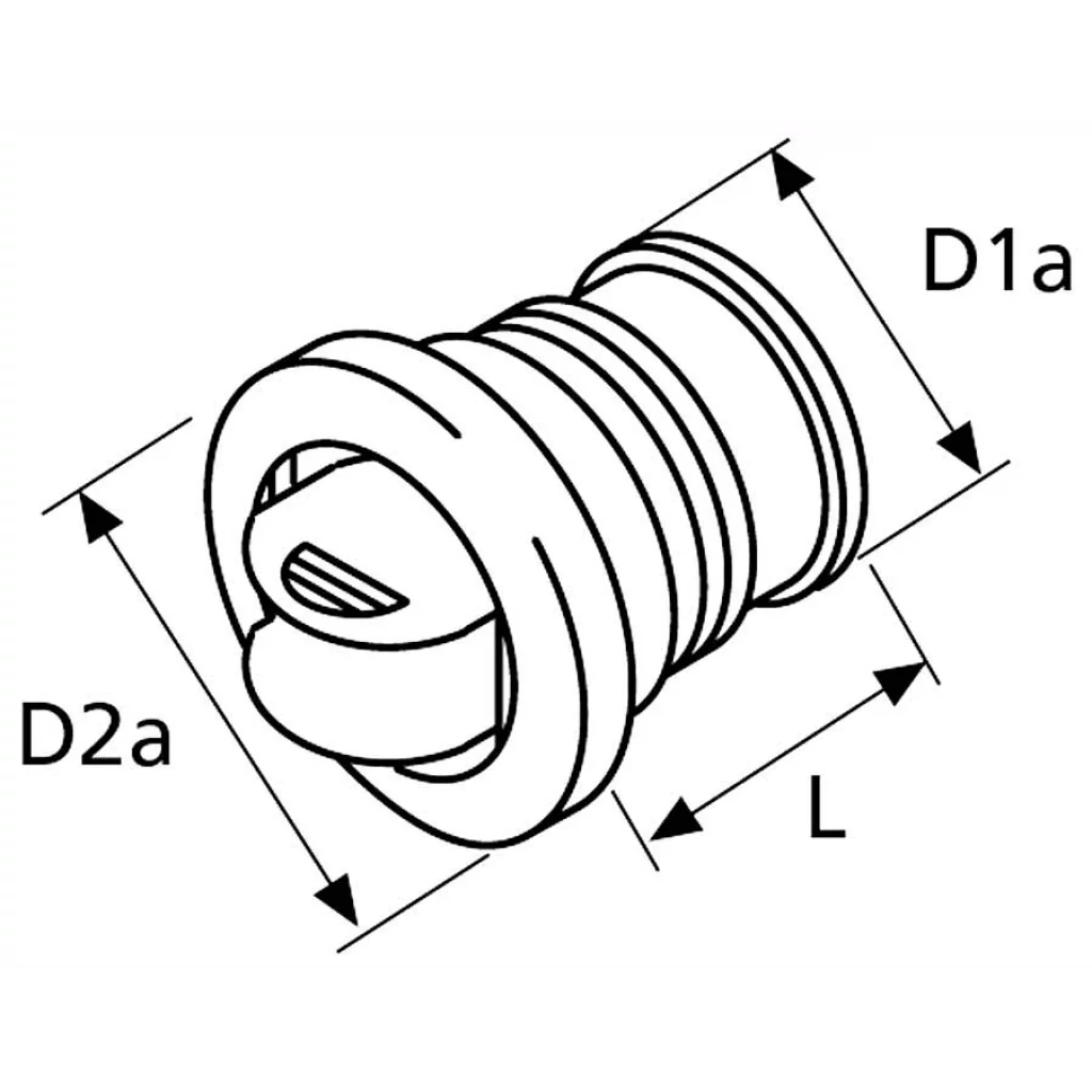 Webasto Luftuttak lukkbar Ø70 sort