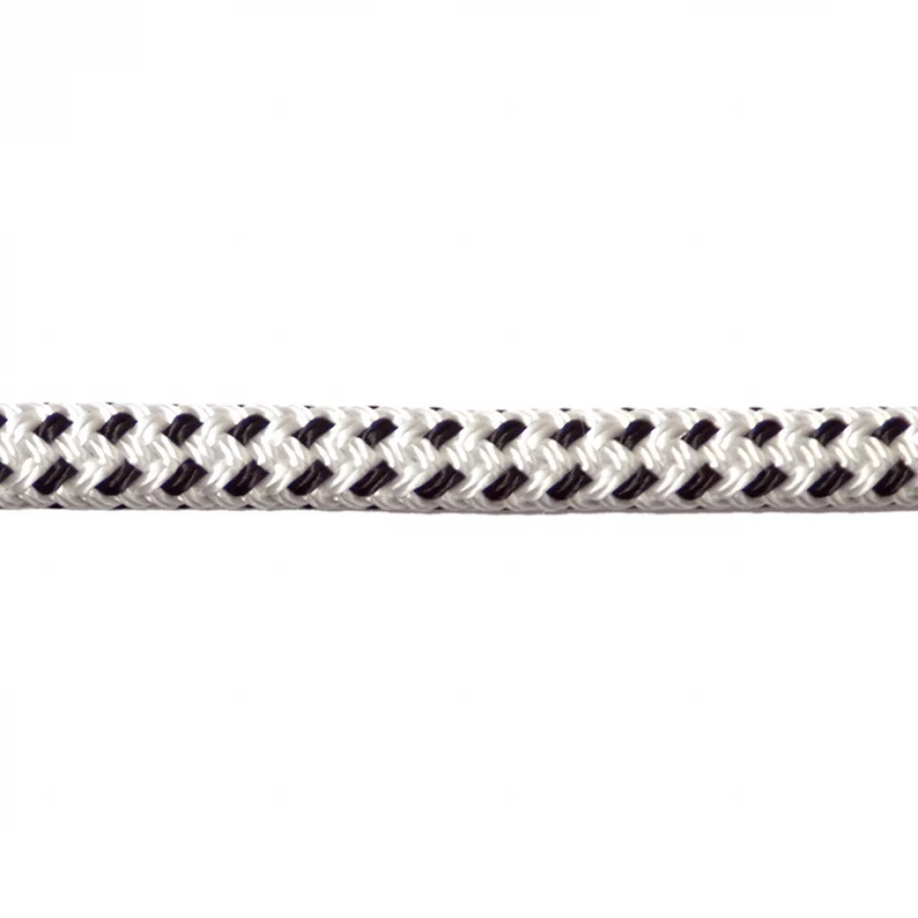 Robline Rio hvit m/sorte spett 12 mm 150 m