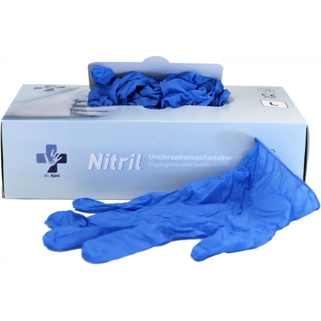 Nitril Engangshansker blå 100 stk XL