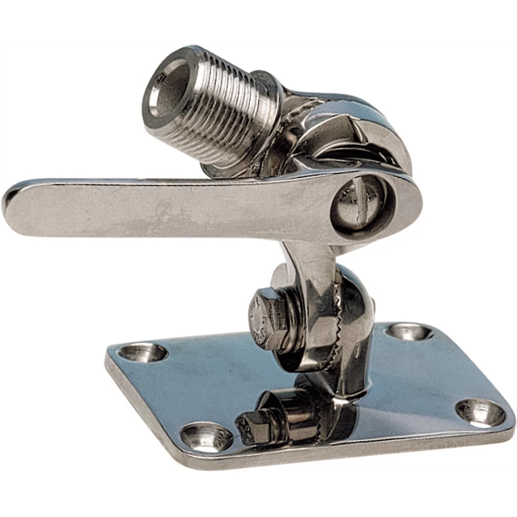 Antennefot syrefast, hurtigkopling justerbar toppmontering