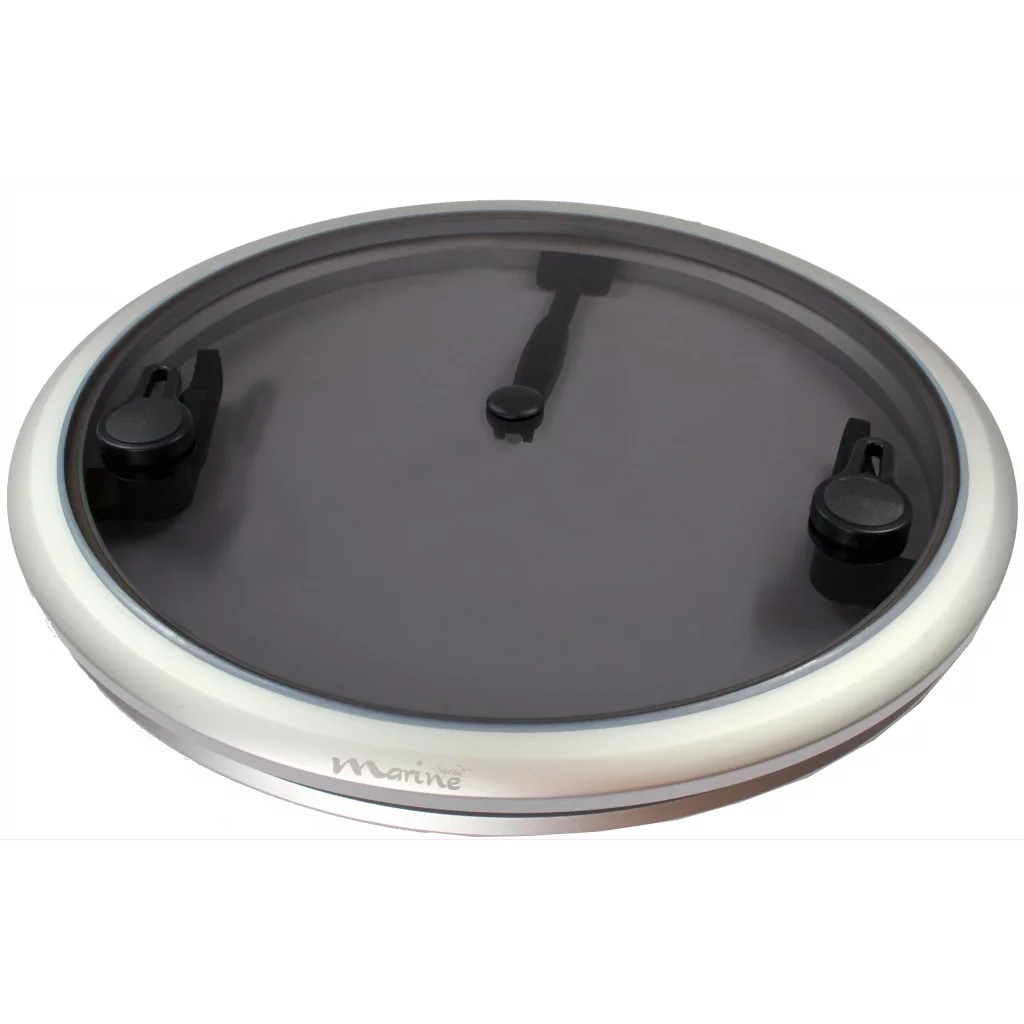 Dekksluke i aluminium, rund, 480 mm lys