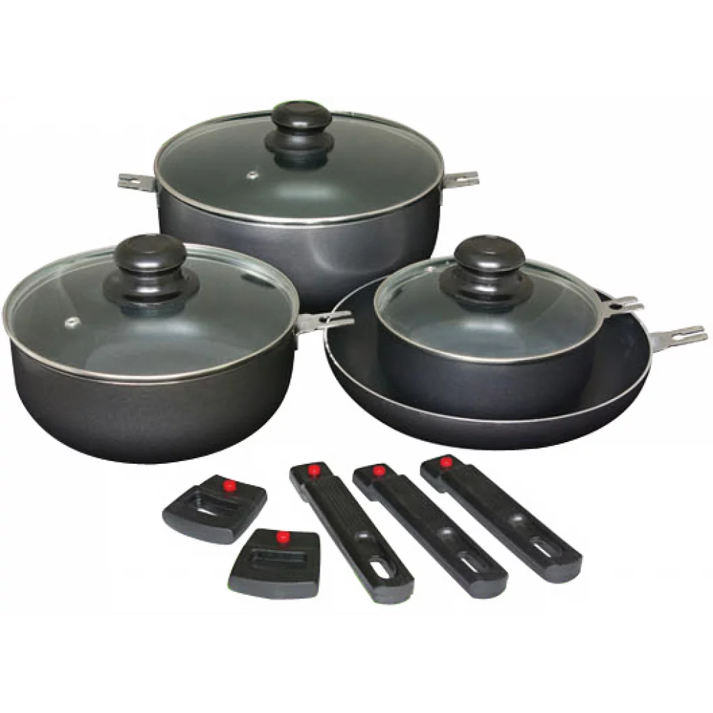 Grytesett m/avtakbare håndtak