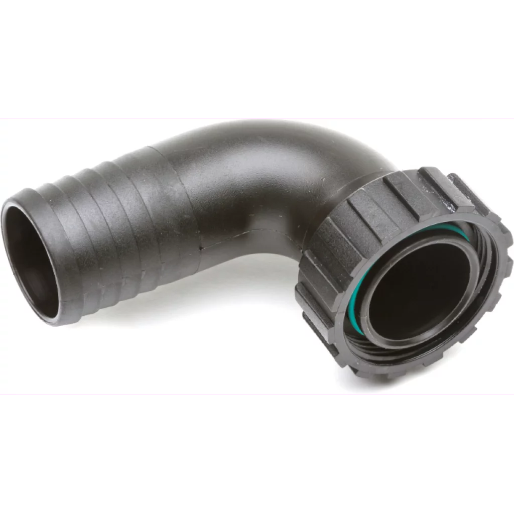 Slangekobling Ø38 mm 90 grader