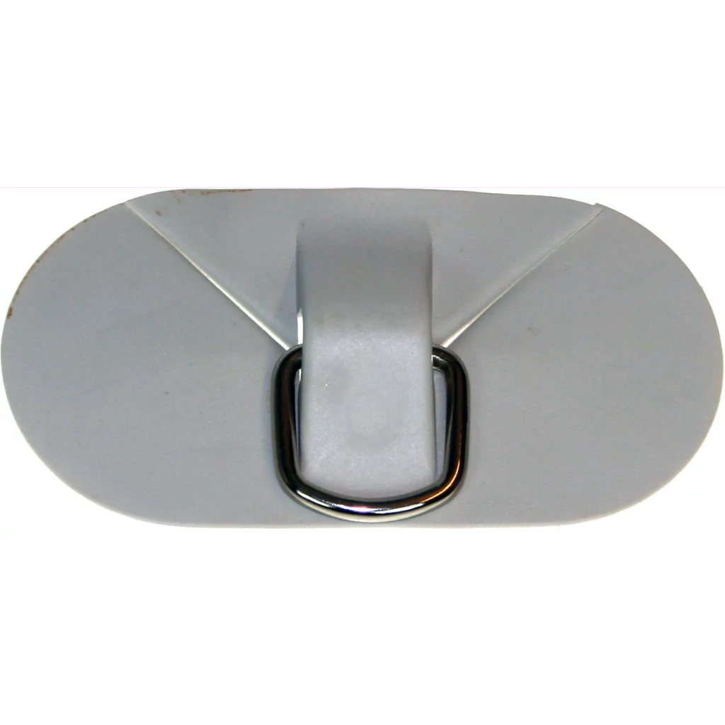 D-ring med feste, PVC, grå