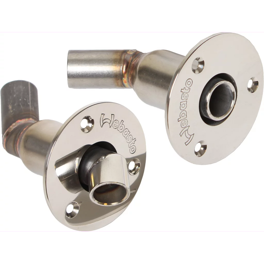 Webasto Eksosgj.f. rustfri dobbel vegg Ø24 rett