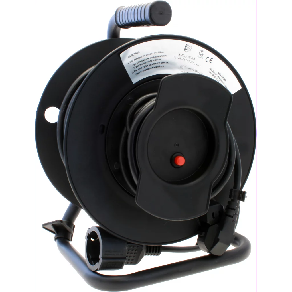 Skjøteledning 20 m med trommel